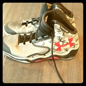Boys Under Armour basketball shoes